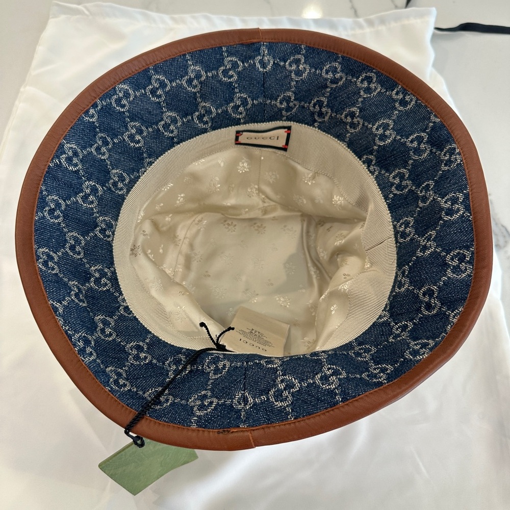 Gucci GG Jacquard Denim Bucket Hat - Picture 4 of 9